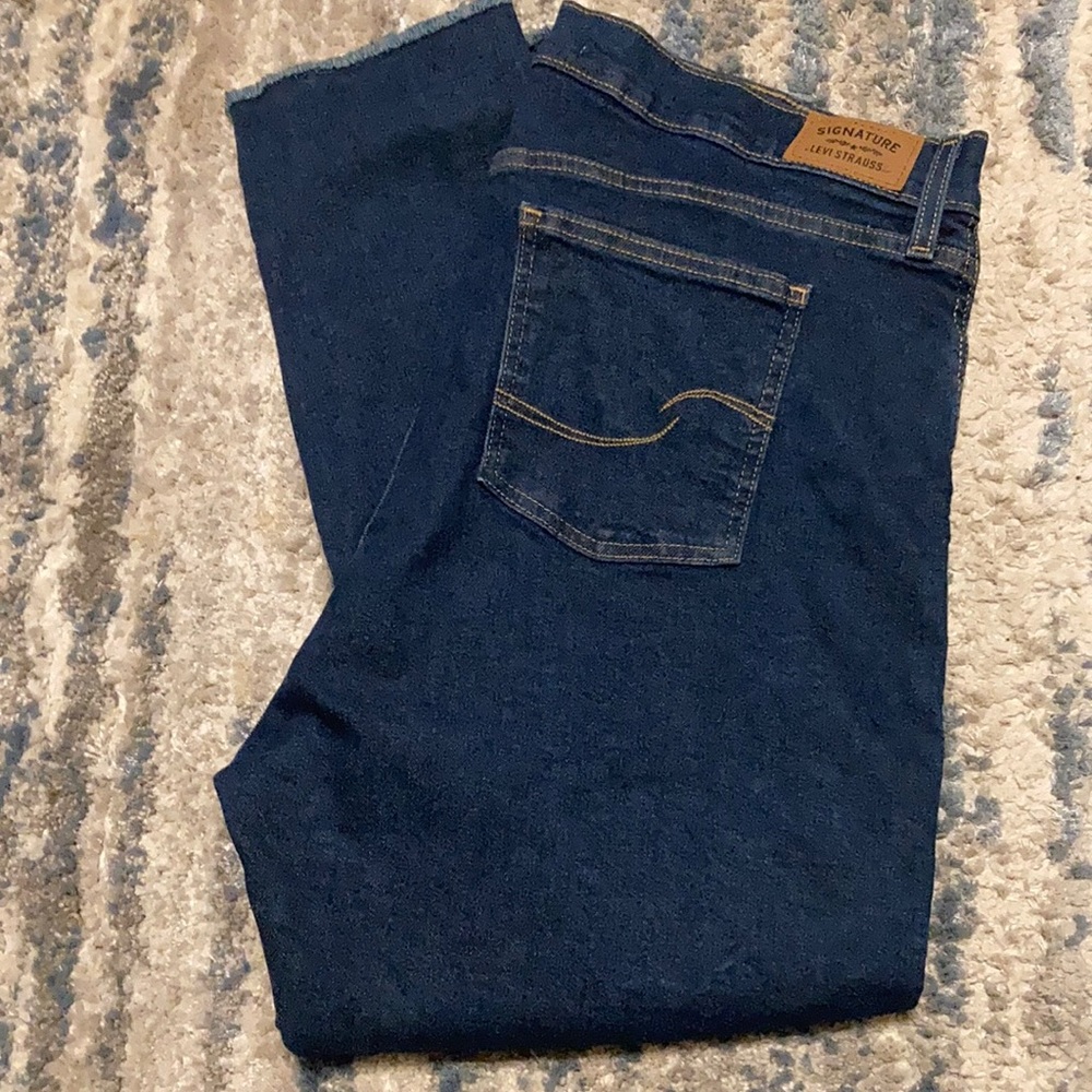 Signature Levi Strauss Heritage High Rise Skinny Crop Sz 20 Women’s